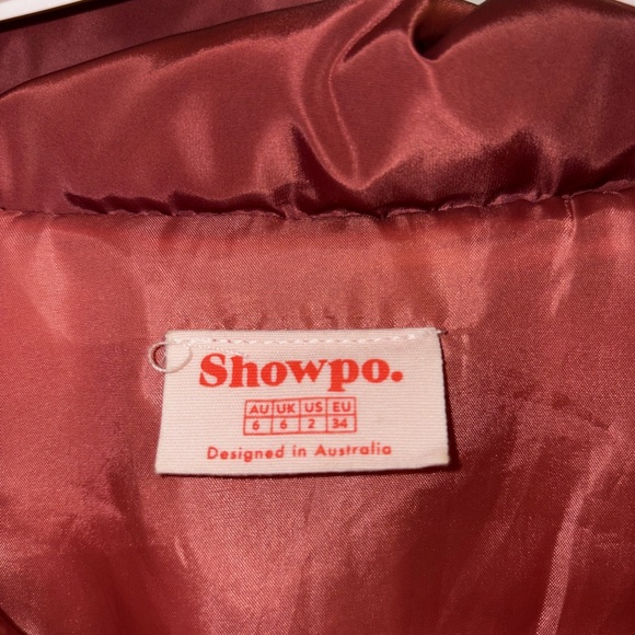 Showpo Dark pink cropped, thin puffer - Picture 2 of 3